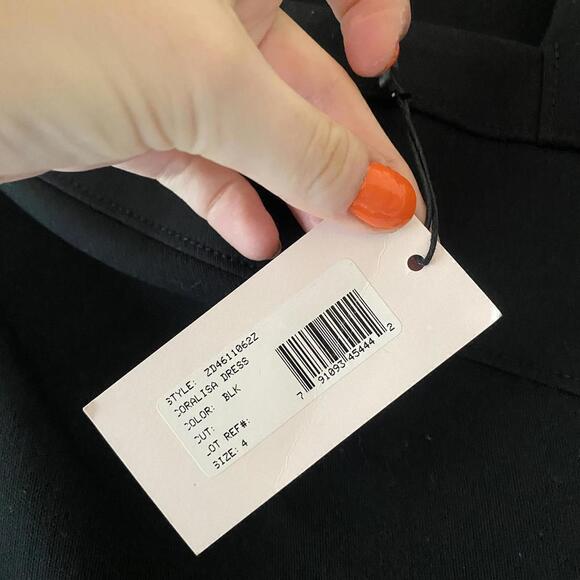 CINQ A SEPT black Coralisa mini dress nwt - Picture 7 of 9